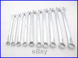 SNAP ON 10 Piece Metric Combination Wrench Set 10-19mm, 12 Point OEXM710