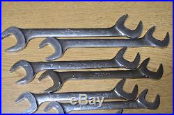 SNAP ON 14pc Four-Way Angle Head Open End Wrench Set, 3/8 to 1-1/4 VS814A