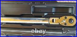 SNAP-ON 1/2 Drive TechAngle Quick-Release Flex-Head Torque Wrench ATECH3FQ300B
