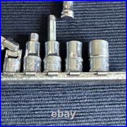 SNAP ON 1/4 Drive Ratchets And Ext Bars, Sockets beautiful Condition