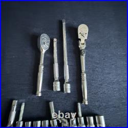SNAP ON 1/4 Drive Ratchets And Ext Bars, Sockets beautiful Condition