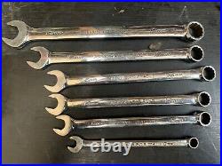 SNAP-ON 6pc 12 POINT COMBINATION SPANNER SET 10mm SOEXM10-19mm SOEXM19