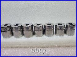 SNAP-ON 7pc. 3/8 Drive FSM 20mm 26mm 6 Pt Metric. USA? EUC