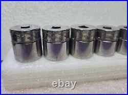 SNAP-ON 7pc. 3/8 Drive FSM 20mm 26mm 6 Pt Metric. USA? EUC