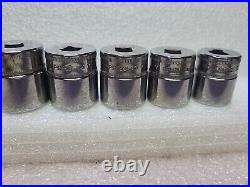 SNAP-ON 7pc. 3/8 Drive FSM 20mm 26mm 6 Pt Metric. USA? EUC