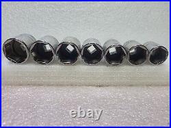 SNAP-ON 7pc. 3/8 Drive FSM 20mm 26mm 6 Pt Metric. USA? EUC