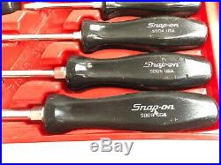 SNAP ON 8 Pc Screwdriver Set, Black Handle, Phillips & Flat, SDD Series