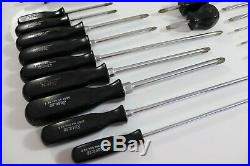 SNAP ON Black hard handle screwdriver job lot 30pc's rare