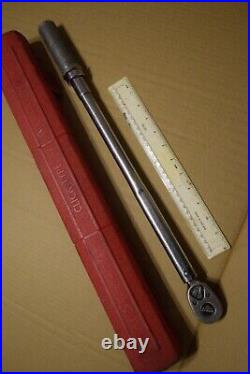 SNAP-ON QJR 3200C = 1/2 Drive Torque Wrench In Original Case
