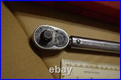 SNAP-ON QJR 3200C = 1/2 Drive Torque Wrench In Original Case
