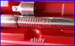 SNAP ON QJR 3200C 1/2 inch ratcheting torque wrench 30-200ft lb Box Instruction