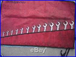 SNAP ON SAE 4 WAY ANGLE WRENCH SET #VS-B SERIES 5/16-1 13 PC withPouch MINT