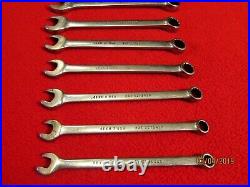 SNAP-ON SHORT COMBINATION WRENCH SET OF 10 -12 point 6,7,8,9,10,11,13,14,16,17