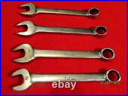 SNAP-ON SHORT COMBINATION WRENCH SET OF 10 -12 point 6,7,8,9,10,11,13,14,16,17