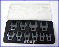 SNAP ON TOOLS 10pc 3/8 Drive Metric Open-End Crowfoot Wrench Set 210FCOMA