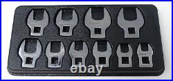 SNAP ON TOOLS 10pc 3/8 Drive Metric Open-End Crowfoot Wrench Set 210FCOMA