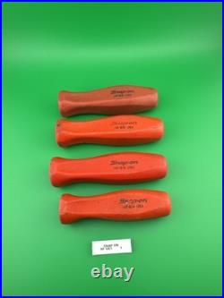 SNAP-ON TOOLS 4 pc RED HARD Handle Mixed File Handle Set USA HBR500 SNAP-ON TOOLS 4 pc RED HARD Handle Mixed File Handle Set USA HBR500