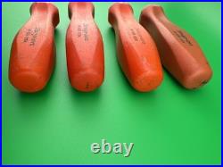 SNAP-ON TOOLS 4 pc RED HARD Handle Mixed File Handle Set USA HBR500 SNAP-ON TOOLS 4 pc RED HARD Handle Mixed File Handle Set USA HBR500