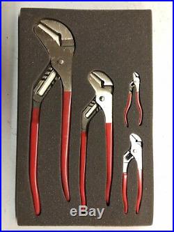 SNAP ON TOOLS 4pc Plier Set AWP404 Bluepoint Never Used