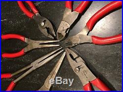 SNAP-ON Tools 7 Pc. Combination Slip-joint/Diagonal Cutters/Needle Nose Plier Set