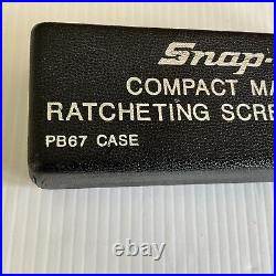 SNAP-ON Tools SSDMRI Compact Magnetic Ratcheting Screwdriver Set PB67 Case RARE