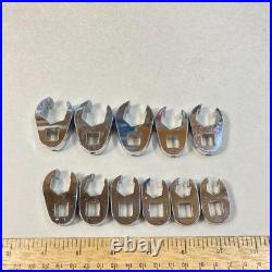 S-K Metric Crowfoot Wrench Set 11 Pc 3/8 Drive 9mm-19mm USA