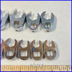 S-K Metric Crowfoot Wrench Set 11 Pc 3/8 Drive 9mm-19mm USA
