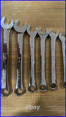 S-K Tools USA 883-Series 15-Piece Metric 12-Point Combination Wrench Set