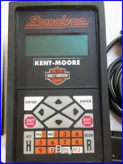 Scanalyzer Harley Davidson Kent Moore Diagnostic Tool, 2 Cartridges & Manual