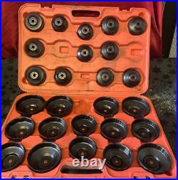 Sealey VS7006 Oil Filter Cap Wrench Set 27 piece out of a 30 Piece set Sealey VS7006 Oil Filter Cap Wrench Set 27 piece out of a 30 Piece set