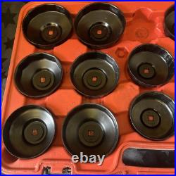 Sealey VS7006 Oil Filter Cap Wrench Set 27 piece out of a 30 Piece set Sealey VS7006 Oil Filter Cap Wrench Set 27 piece out of a 30 Piece set