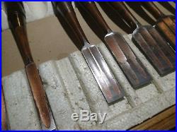 Set Of 9 Japanese Bench Chisels In Original Box