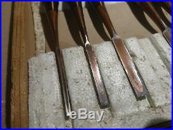 Set Of 9 Japanese Bench Chisels In Original Box