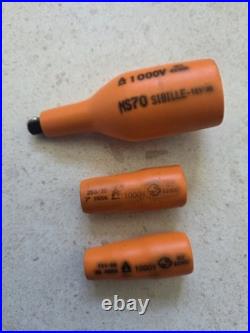 Sibille MS69S RS 1/2 Insulated Socket Set 1000V Nearly Complete Electrician