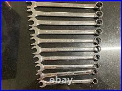Snap On10 pc 12-Point Metric Flank Drive Combination Wrench Set SOEXM710