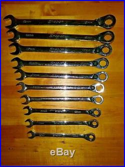 Snap On 10Pc Metric Flank Drive Plus Ratcheting Wrench Set 10-19mm SOEXRM710 Snap On 10Pc Metric Flank Drive Plus Ratcheting Wrench Set 10-19mm SOEXRM710
