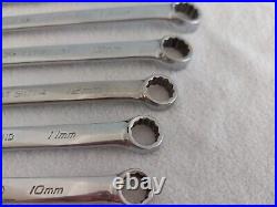 Snap On 10-Pc Flank Drive Plus Combination Wrench Set (10-19 mm) SOEXM710