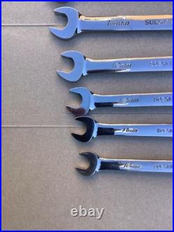 Snap On 10 Piece SOEXM Metric Flank Drive plus 12 Point Combination Wrench
