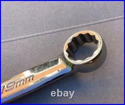 Snap On 10 Piece SOEXM Metric Flank Drive plus 12 Point Combination Wrench
