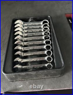 Snap-On 10 pc 12-Point Flank Drive Short Combination Wrench Set (10- 19 mm) Snap-On 10 pc 12-Point Flank Drive Short Combination Wrench Set (10- 19 mm)