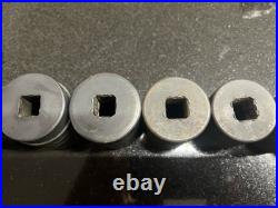 Snap On 10 pc 1/2 Drive 6-Point Metric Flank Drive Shallow Impact Socket Set