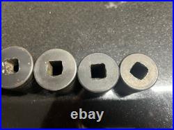 Snap On 10 pc 1/2 Drive 6-Point Metric Flank Drive Shallow Impact Socket Set