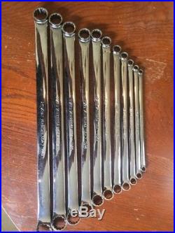 Snap On 11 Pc Double Box Wrench Set Long SAE