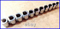 Snap-On 11 Pcs WeatherHead 3/8 Dr Sockets 25/32 to 3/8 Hydraulic fittings USA