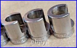 Snap-On 11 Pcs WeatherHead 3/8 Dr Sockets 25/32 to 3/8 Hydraulic fittings USA