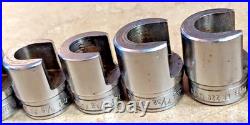 Snap-On 11 Pcs WeatherHead 3/8 Dr Sockets 25/32 to 3/8 Hydraulic fittings USA