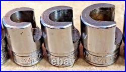 Snap-On 11 Pcs WeatherHead 3/8 Dr Sockets 25/32 to 3/8 Hydraulic fittings USA