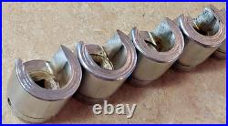 Snap-On 11 Pcs WeatherHead 3/8 Dr Sockets 25/32 to 3/8 Hydraulic fittings USA