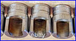Snap-On 11 Pcs WeatherHead 3/8 Dr Sockets 25/32 to 3/8 Hydraulic fittings USA