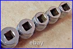 Snap-On 11 Pcs WeatherHead 3/8 Dr Sockets 25/32 to 3/8 Hydraulic fittings USA